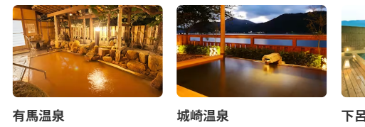 有馬温泉と城崎温泉