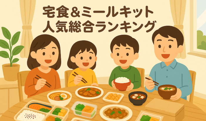 ランキング表紙 家族のイラストと食事