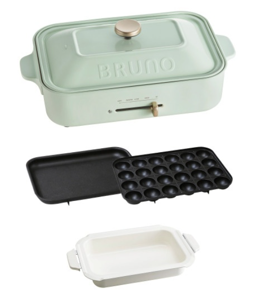 BRUNO コンパクトホットプレート セラミックコート鍋セット 【直営店限定カラー】ブルーグレー 14,850円(税込)
